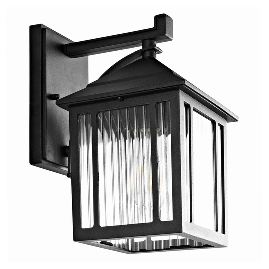 Black Metal Ranzi Outdoor Patio Wall Sconce by World Market