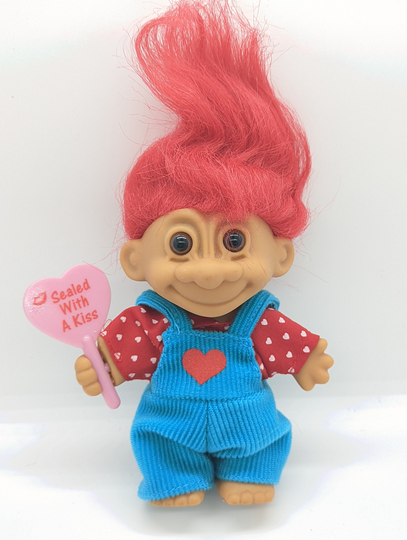 Russ Troll Doll Vintage 5 Inches Valentine Sealed With A Kiss