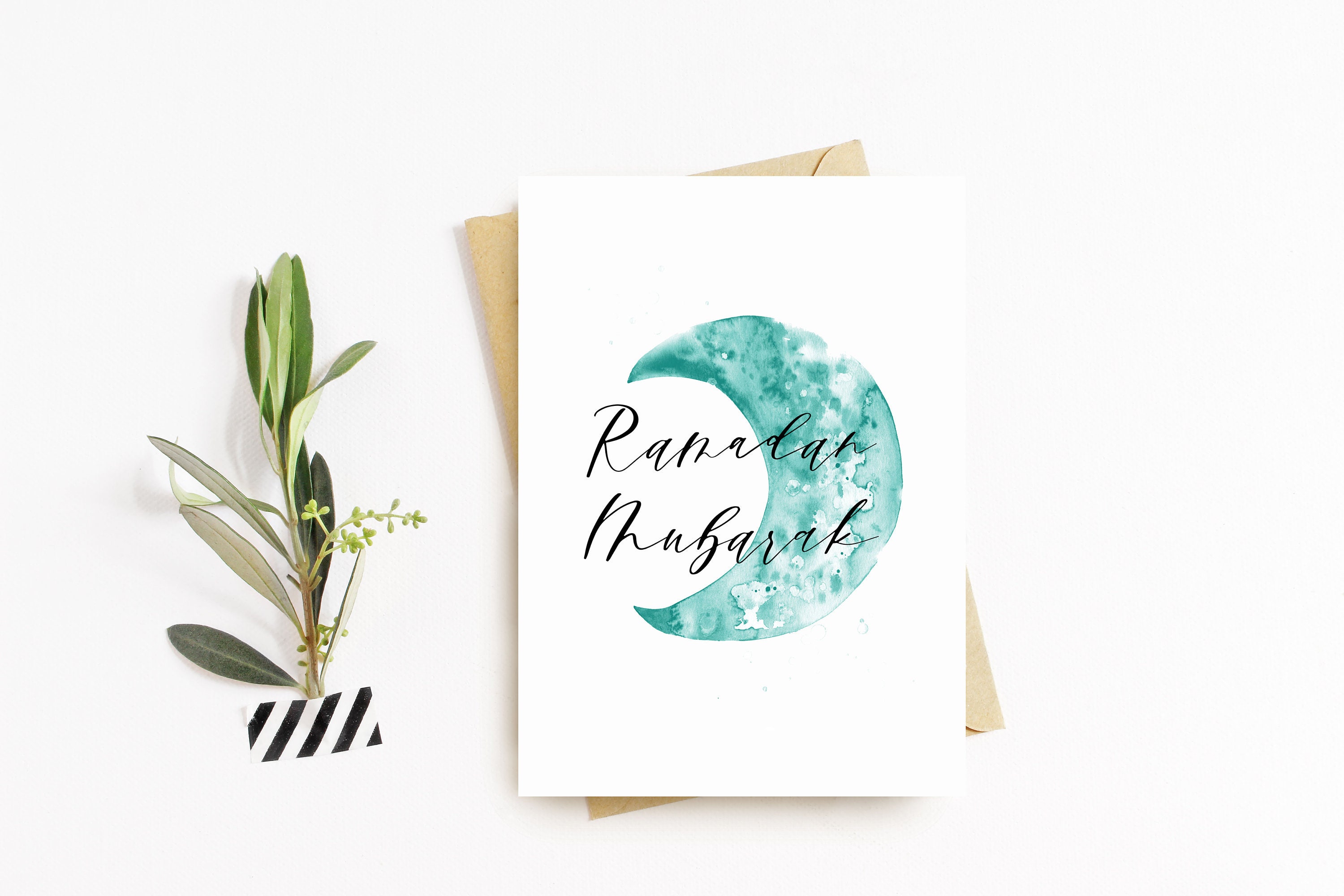 Ramadan Kareem Card. Mubarak Greetings Personalised Customizable Card