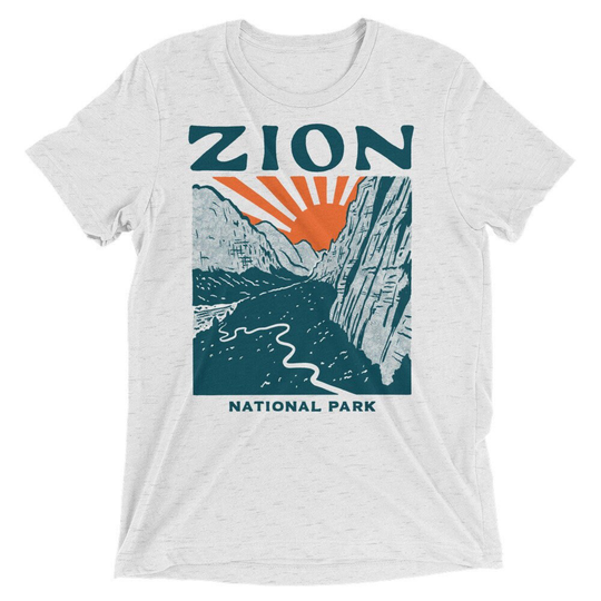 Zion National Park Utah Tri Blend Unisex T-Shirt