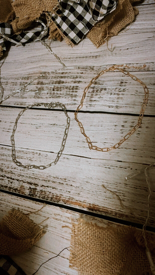 Thick Chain, Adjustable Necklace