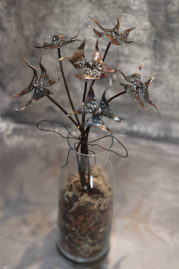 Metallic Unique Bouquet, Iron Flower, Eternal Flower