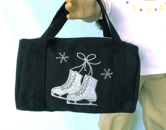 Ice Skating Duffle Bag For American Girl/18 Inch Doll