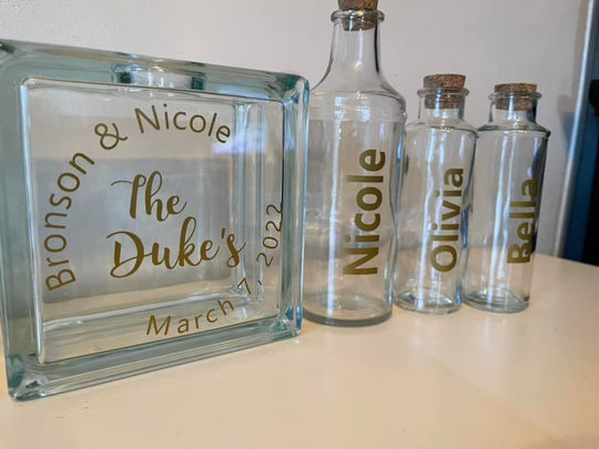 Unity Sand Ceremony Set, Blended Family, Ceremony, Wedding Ceremony, Set, Personalized Unity, Unity Sand Block