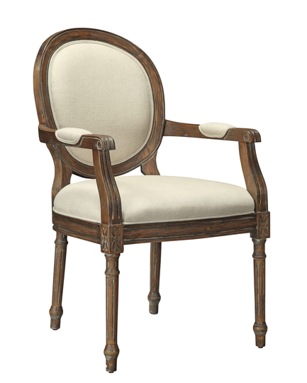 Coast to Coast Traditional Polyester/Polyester Blend Upholstered Arm Chair (Wood Frame) in Brown | 56308