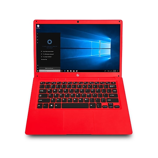DP Core Innovations CLT146401RD 14.1" Notebook, Intel Atom Z8350, 4GB Memory, 64GB eMMC, Windows 10 Home S, Red