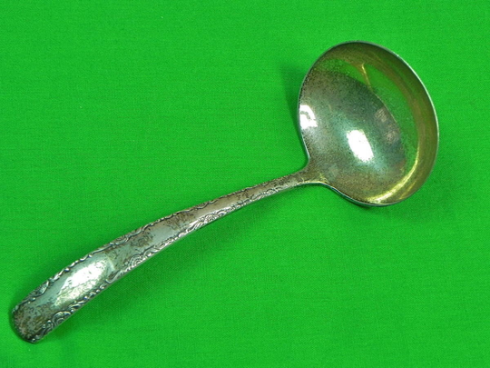 Vintage Sterling Silver Gorham Camellia Sauce Spoon Ladle, Gorham Silver Soup Or Punch Ladle, Spoon, Camellia Spoon, Silver