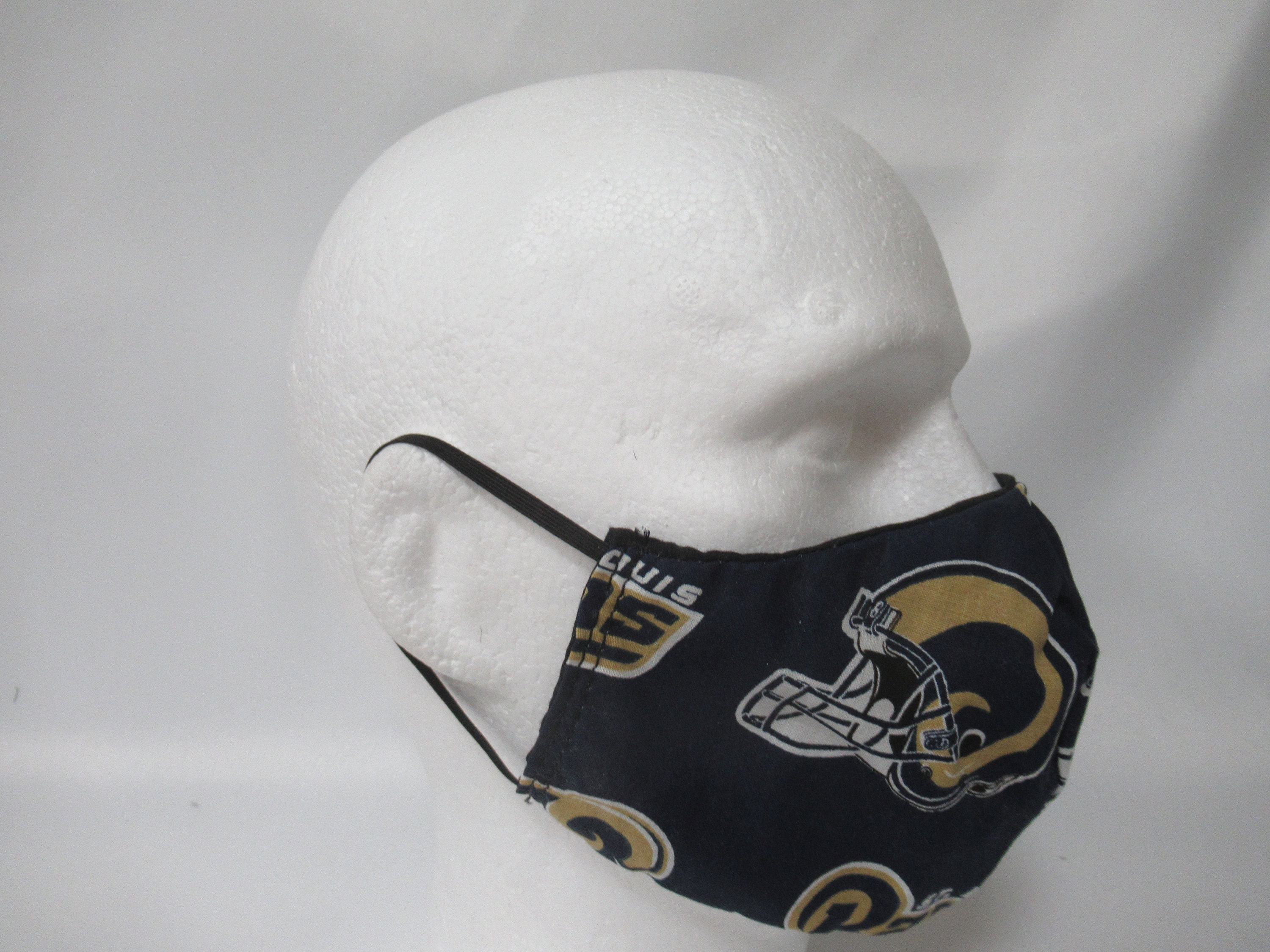 Washable Face Mask 100% Cotton L.a Rams Handmade Made in The Usa