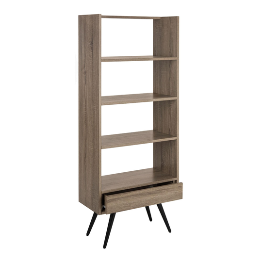 Tall Wood Mid Century Ashland Etagere: Brown/Natural by World Market