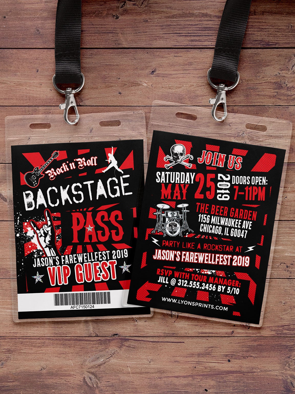 Retirement Party Invite, Ticket Invitation, Rockstar, Save The Date, Farewell Party, Goodbye Vip Pass