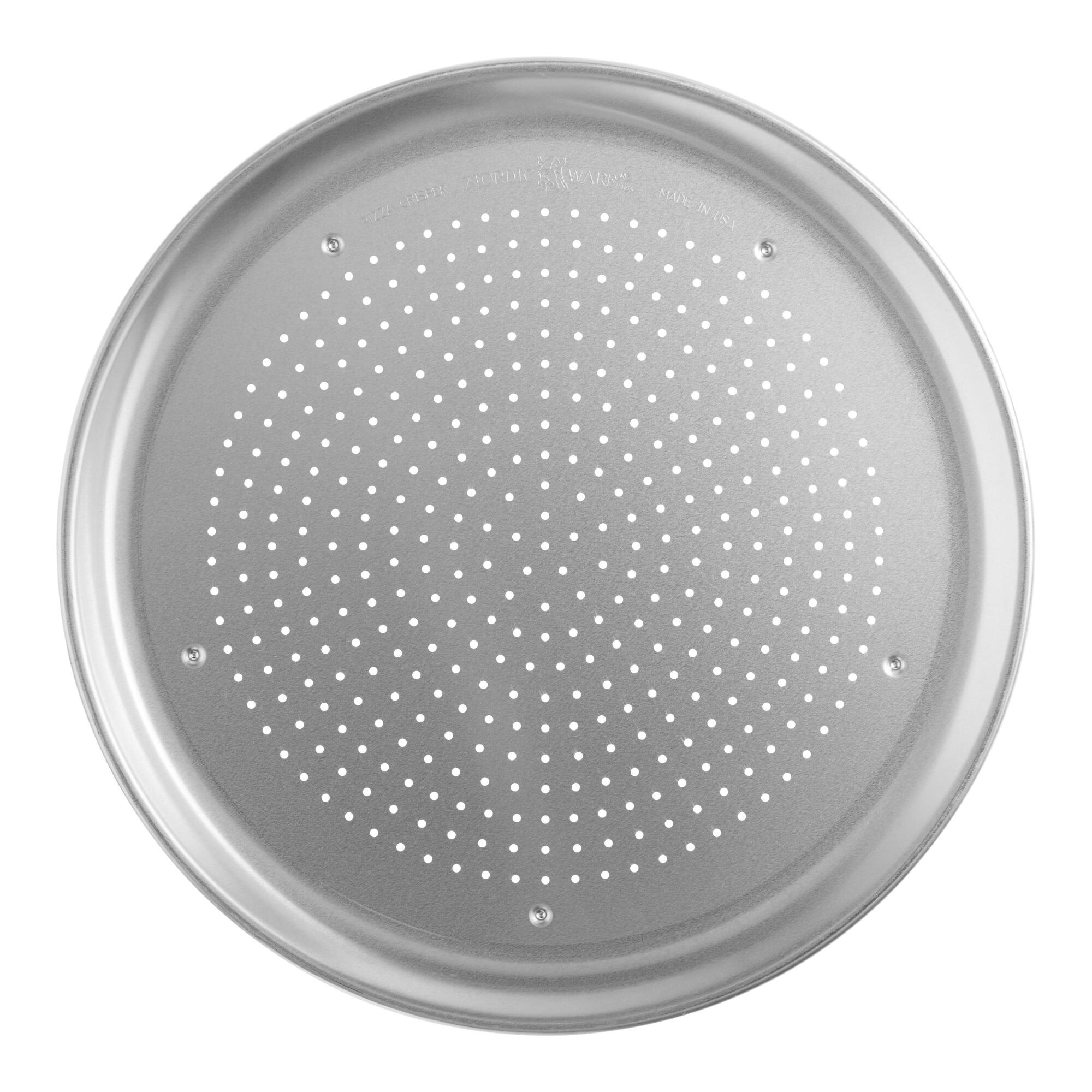 Nordic Ware Naturals Aluminum Hot Air Pizza Crisper: Silver - Metal by World Market