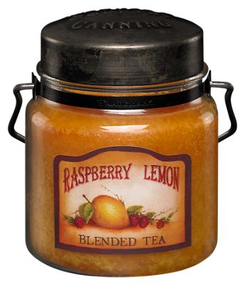 McCall's Candles Raspberry Lemon Blended Tea Country Canning Jar Candle