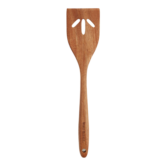 Acacia Wood Slotted Turner: Brown by World Market