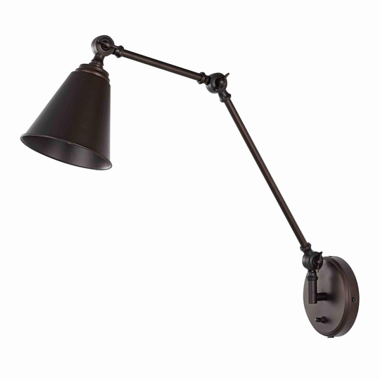 Metal Adjustable Kensley Wall Sconce: Black by World Market