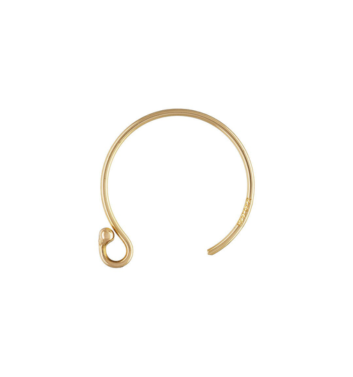 Circle Ball End Ear Wire Gp, 14K Gold Filled. Made in Usa. #4006401