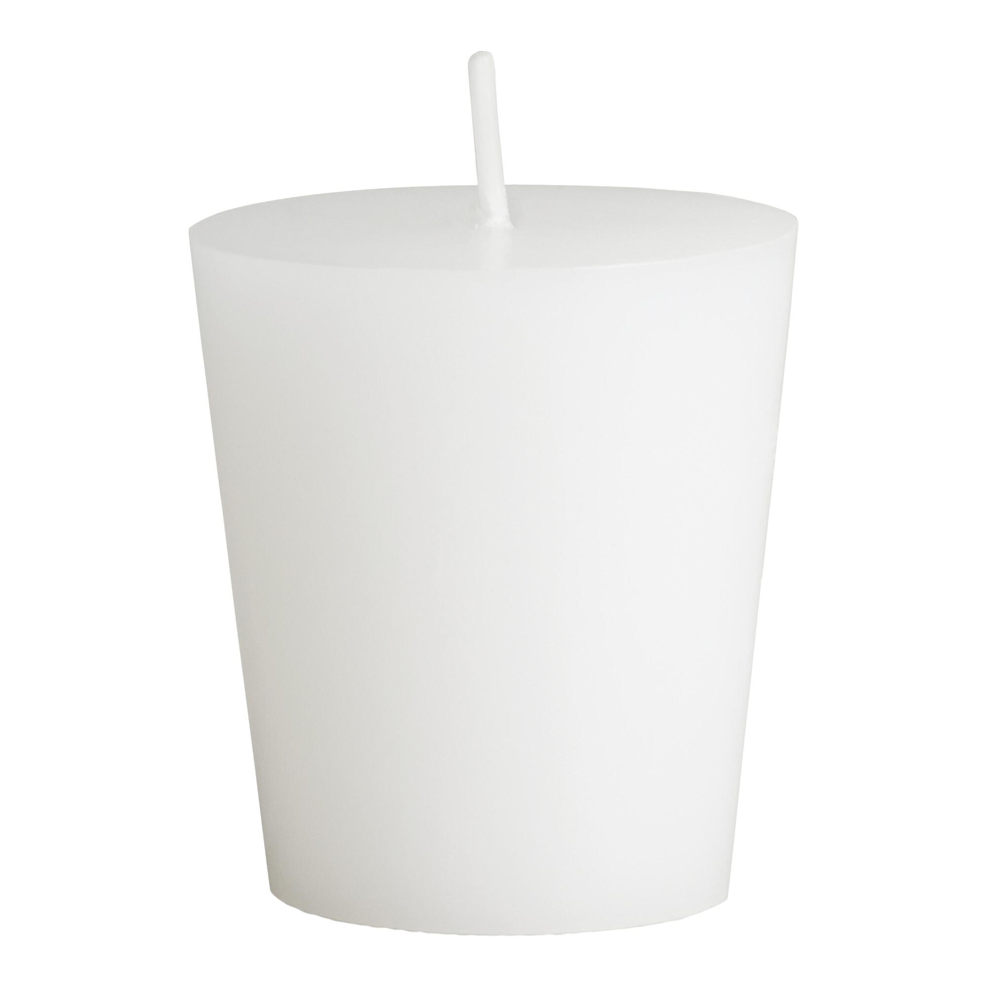 White Unscented Votive Candles 12 Pack - Wax by World Market