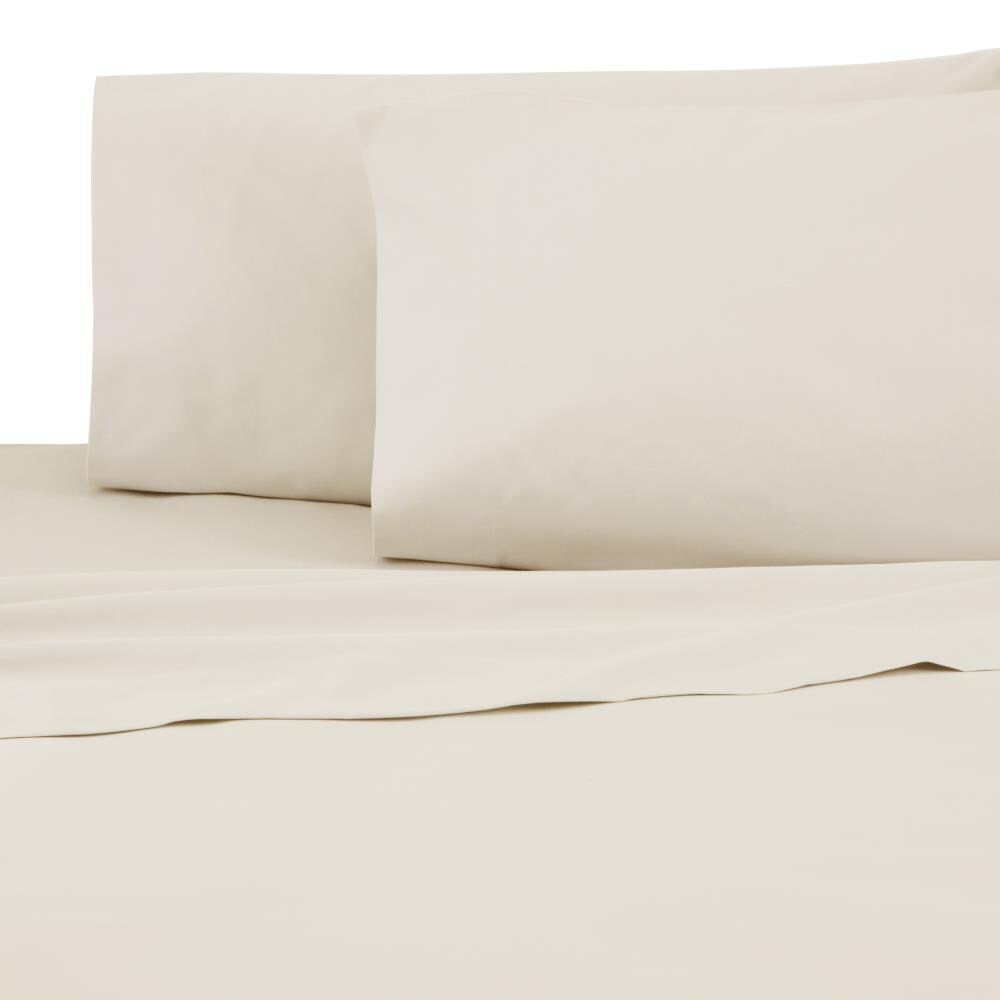 WestPoint Home Atelier Martex percale sheet King Cotton Blend Bed Sheet in Off-White | 028828370976