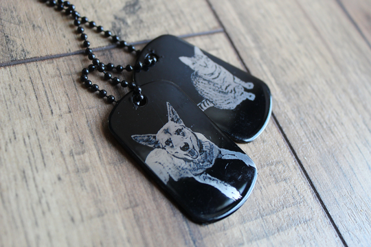 Dog Tag, Photo Dog Tag, Custom Pet Cat Chain, Military Necklace, Memorabilia