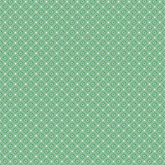 Lori Holt Cook Book Fabric By Riley Blake - Green & White Check The 1/2 Yard Or Fat Quarter