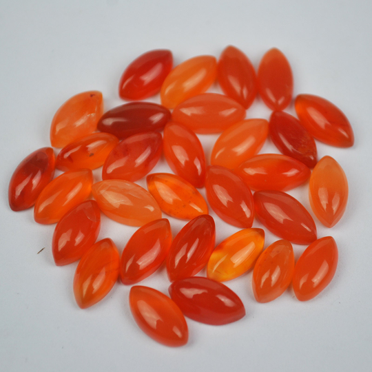 Natural Carnelian Marquise Cabochon 4x8mm To 8x16mm Loose Gemstone 5x10mm 6x12mm 7x14mm