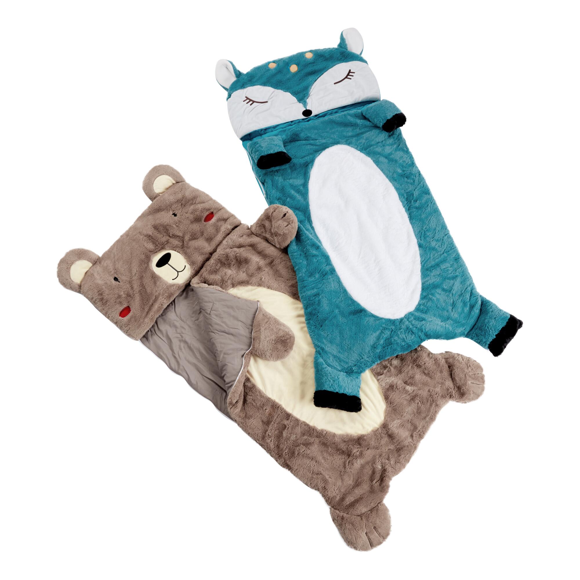 Plush Animal Kids Sleeping Bag by World Market