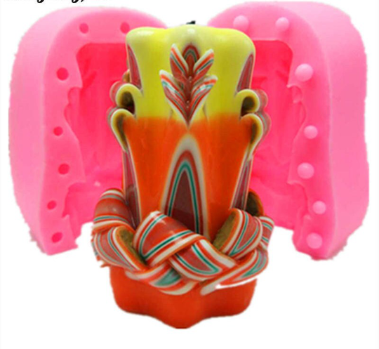 3D Candles Silicone Mold For Candle Making, Soap, Clay By Msdiysupplies