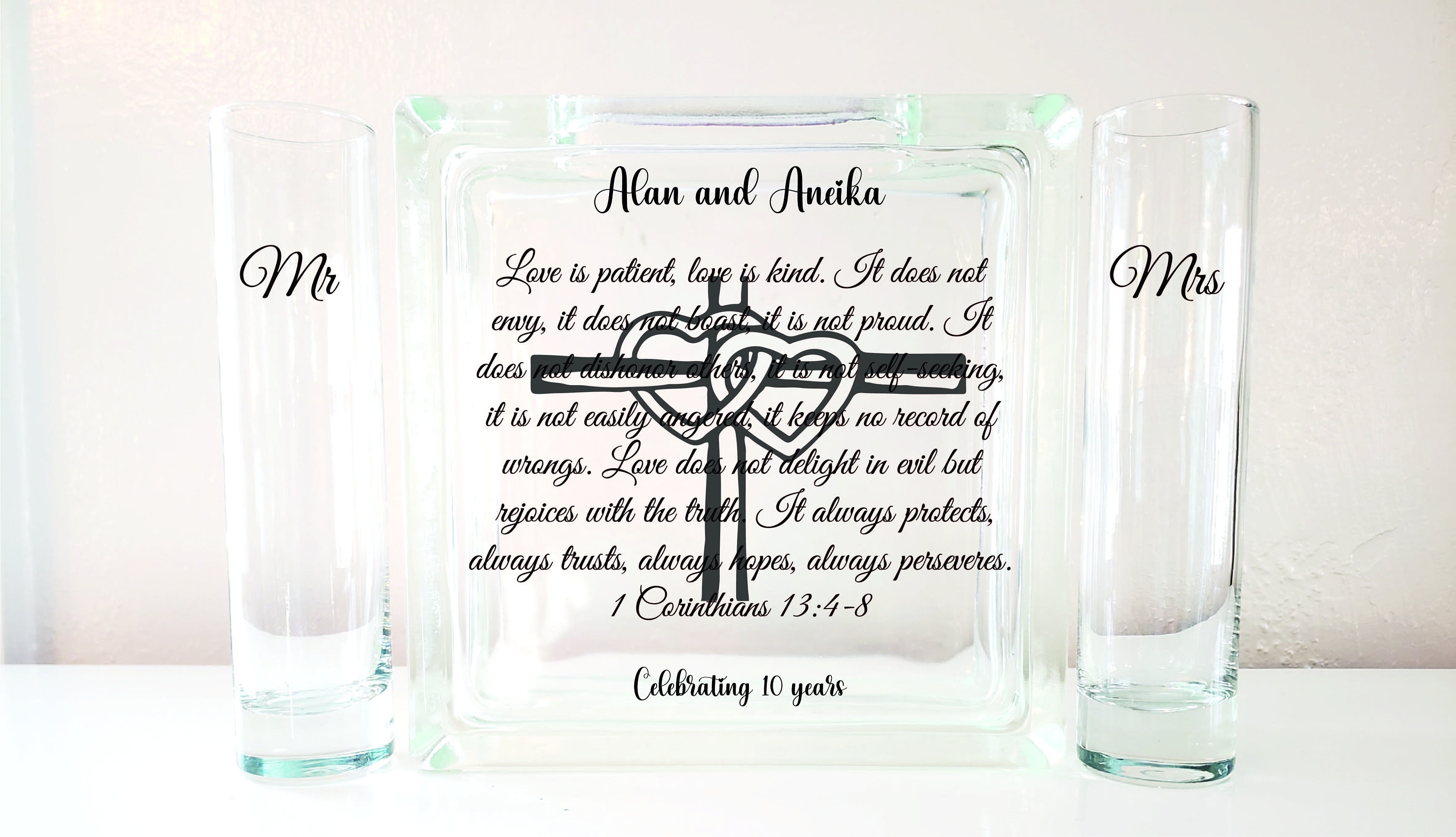 Love Is Patient Kind Blended Family Unity Sand Ceremony Set-Tpuwus362