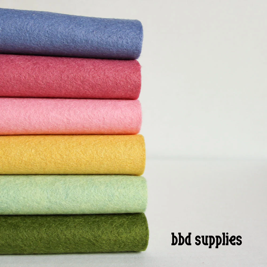 Wool Blend Felt Sheets Collection | Garden Colors 6 Sheets You Choose Size