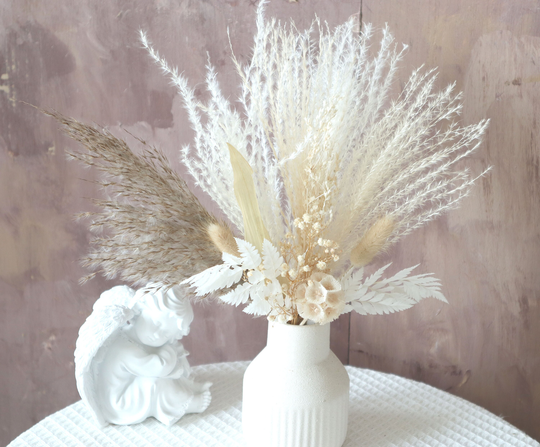 Pampas Grass Bouquet, Dried Flowers Bouquet, Dried, Baby Shower, Natural Flower Decor, Wedding, Small Centerpiece, Flower Arrangement