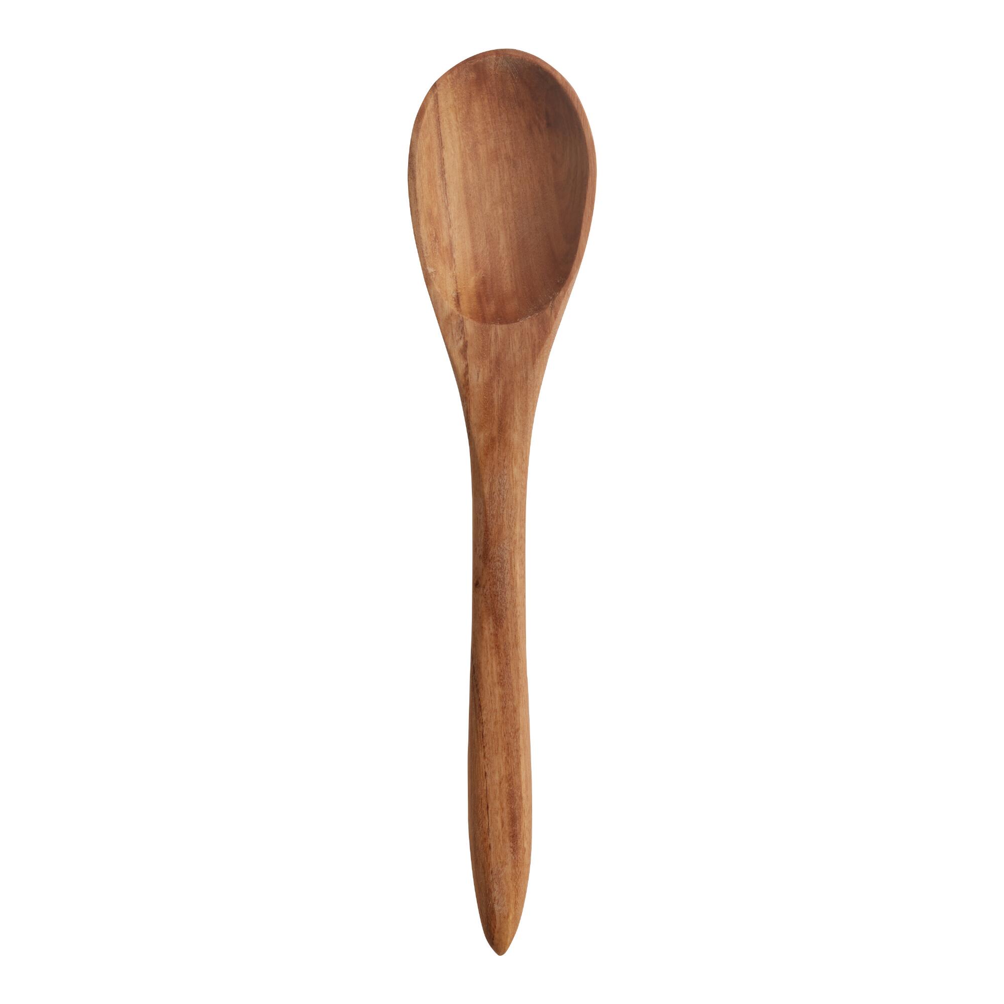 Slim Eucalyptus Wood Cooking Spoon: Brown by World Market