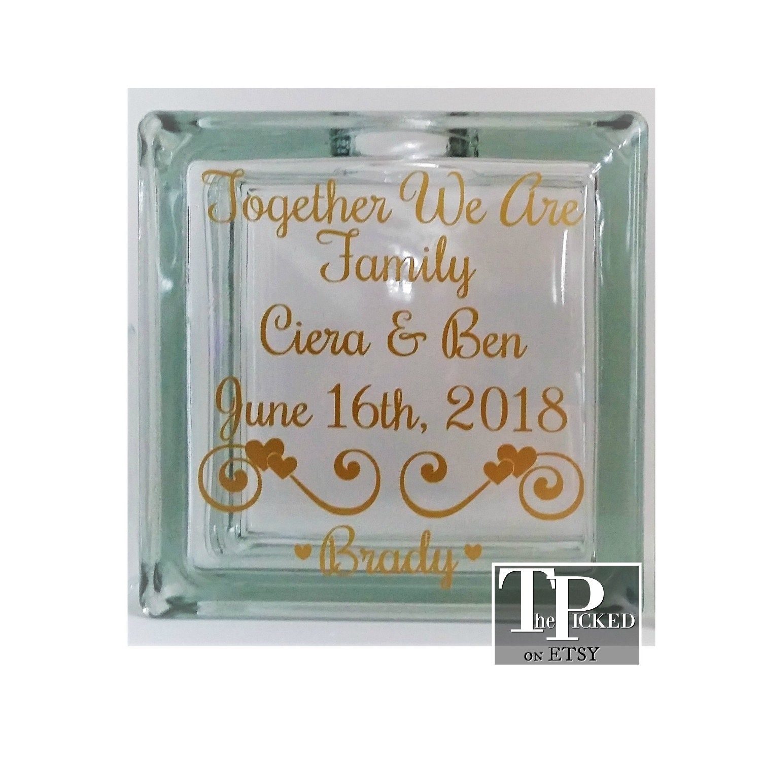 Sand Ceremony Set - Blended Family Unity Together We Are Wedding Marriage Commitment Tpuwus84