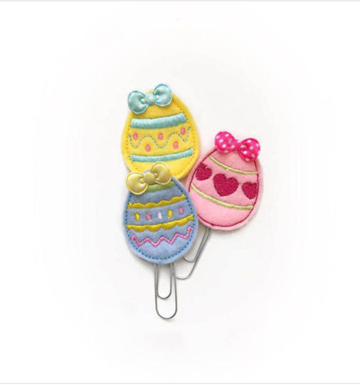 Easter Egg Planner Clip, Paper Clip/Felt Bookmark Accessories Supplies