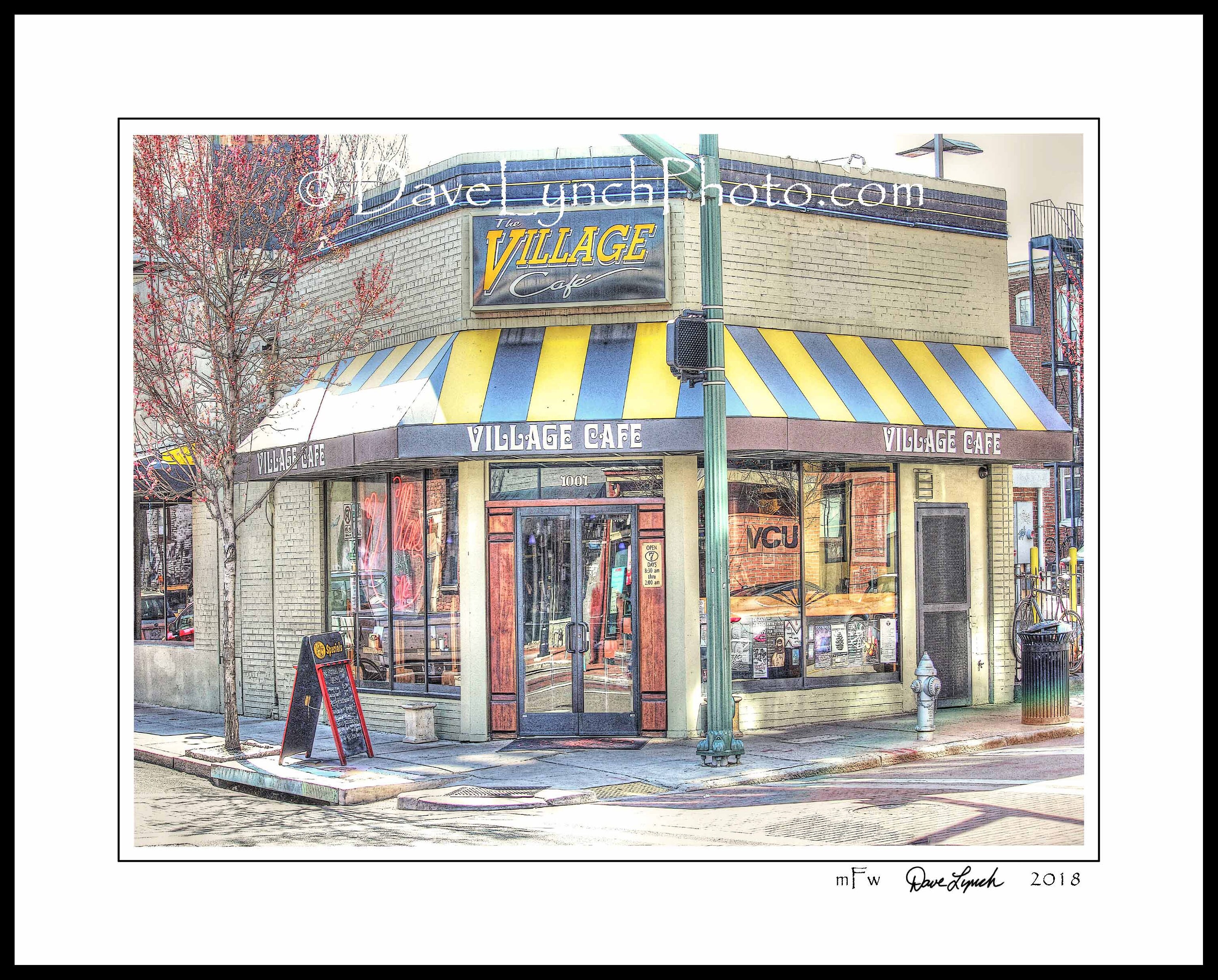 Vcu, Richmond Va, Village Cafe, Rva, Richmond Virginia Art Photo, Vcu Art, Vcu Rams, Vcu Basketball, Virginia Commonwealth University -By Dave Lynch