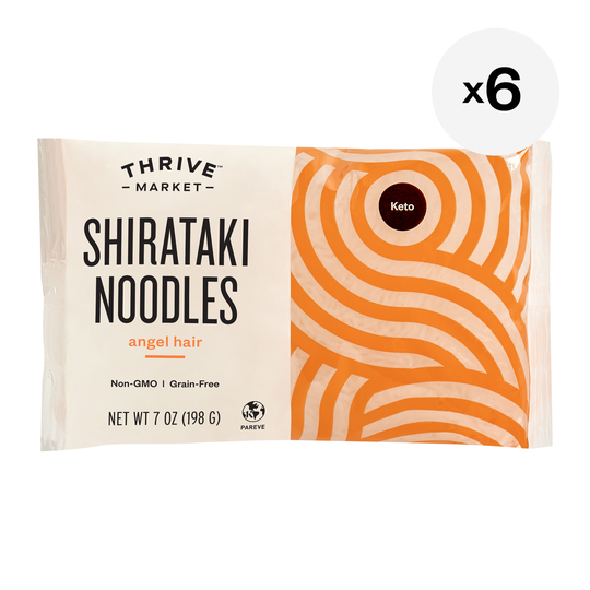 Thrive Market Shirataki Noodles, Angel Hair 6-pack 6 bags