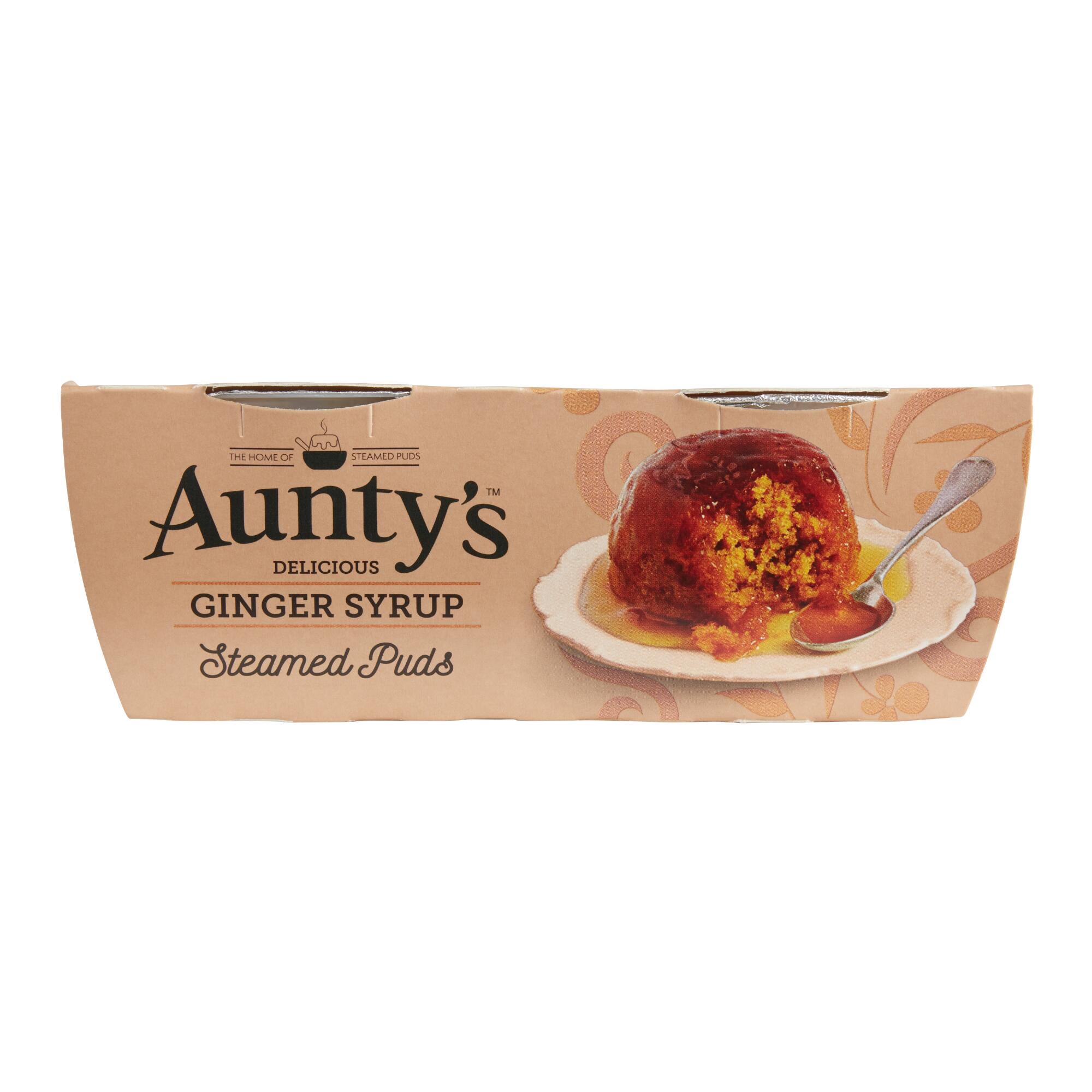 Aunty's Ginger Syrup Steamed Puds Set of 2 by World Market