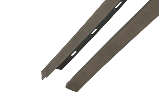 Novik NovikTrim Vinyl Siding Trim J-channel Weathered Blend 1-in x 75.25-in in Brown | 260351026