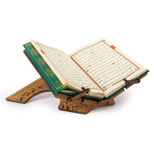 Large Book Stand | Wooden Cookbook For Kitchen Wood Folding Quran-Bible Table Top Holder Gift Idea Christmast