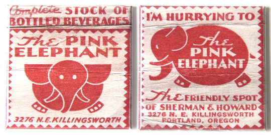 The Pink Elephant Fridge Magnet Set