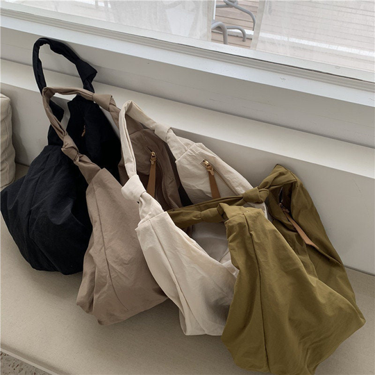 Nylon Shoulder Bag, Nylon Tote Bags, Women Crossbody Bag, Shopping Bags, Grocery Bag, School Bag, Everyday Bag, Eco Bag, Handbag, Shoulder Bag