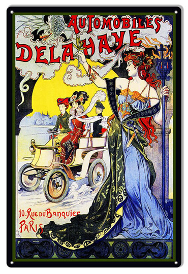 Automobiles Delahaye Reproduction Vintage Garage Art Metal Sign 12x18 Rvg576