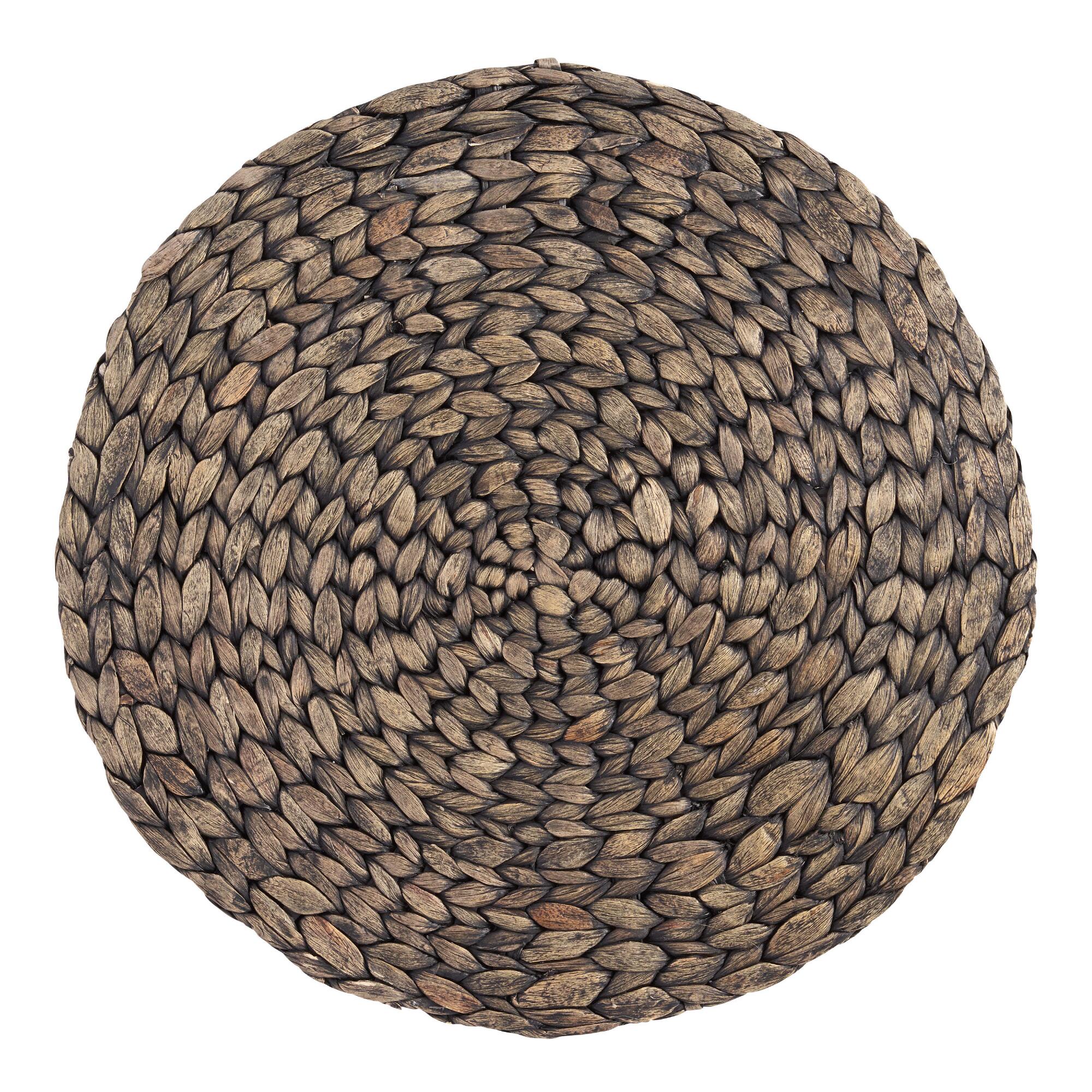Blackwash Natural Fiber Round Placemat Set of 4 by World Market
