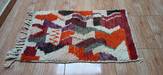 Moroccan Area Rug "' Vintage Area Berber Carpet Azilal