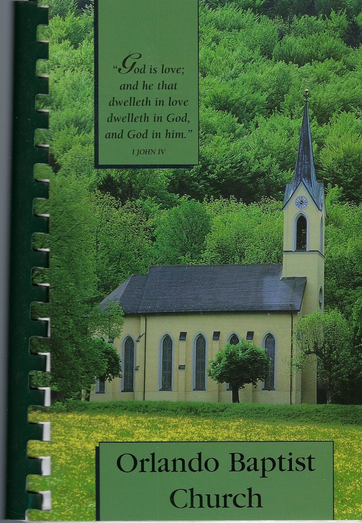 Orlando Florida Vintage Baptist Church Cookbook Fl Community Favorite Recipes Collectible Souvenir Spiral Bound Rare Local Book