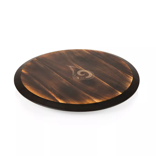 Picnic Time Los Angeles Rams Lazy Susan Serving Tray, Brown
