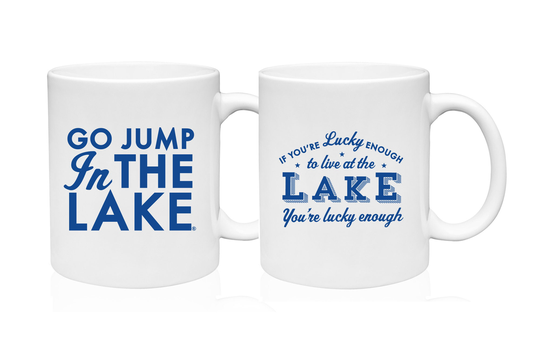 Set Of Two Lake Mugs