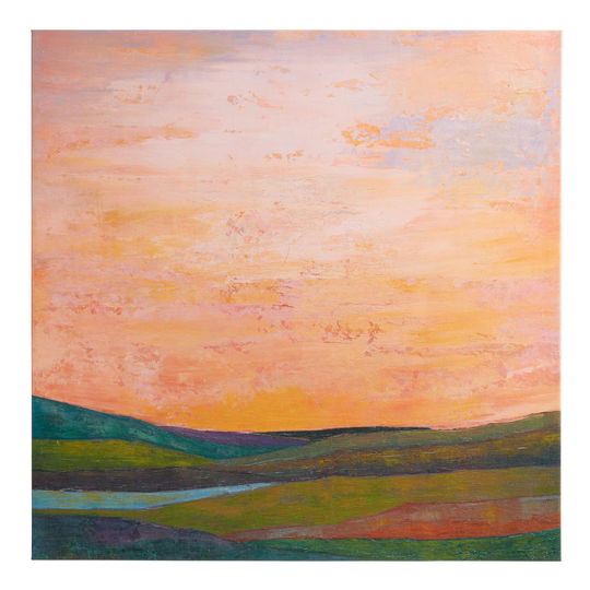 Vivid Layered Landscape By Mehmet Altug Canvas Wall Art: Multi by World Market