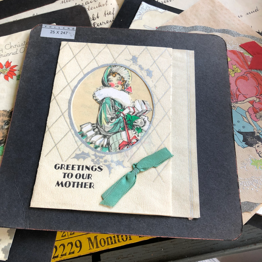A Christmas Card To Remember 1934 Salesman Sample Antique