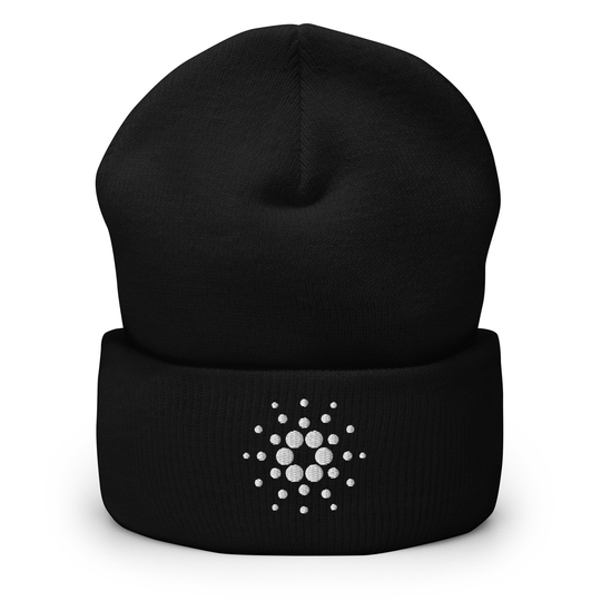 Cardano Beanie, Embroidered Hat, Crypto Gift