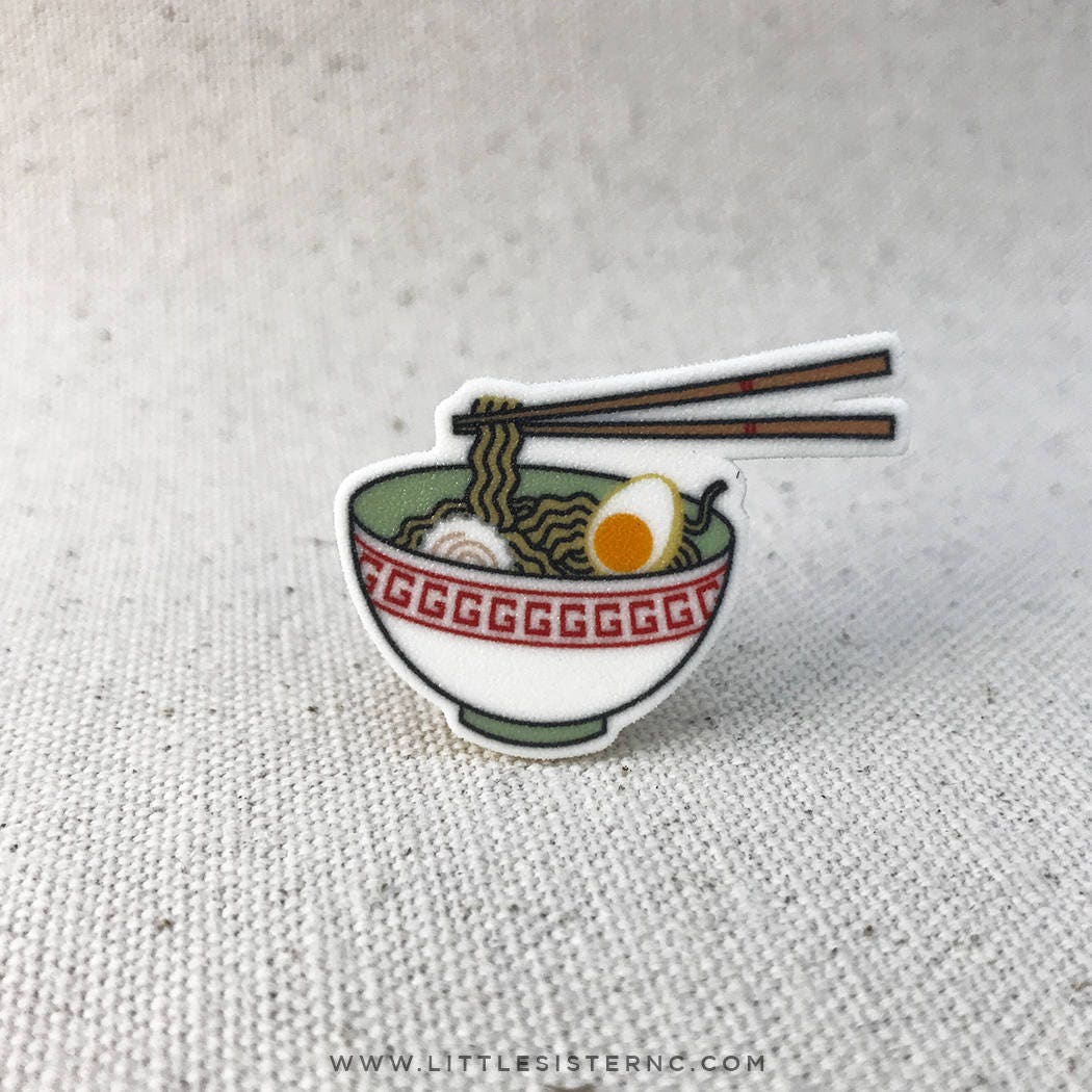 Ramen Noodle Soup // Brooch Lapel Pinback
