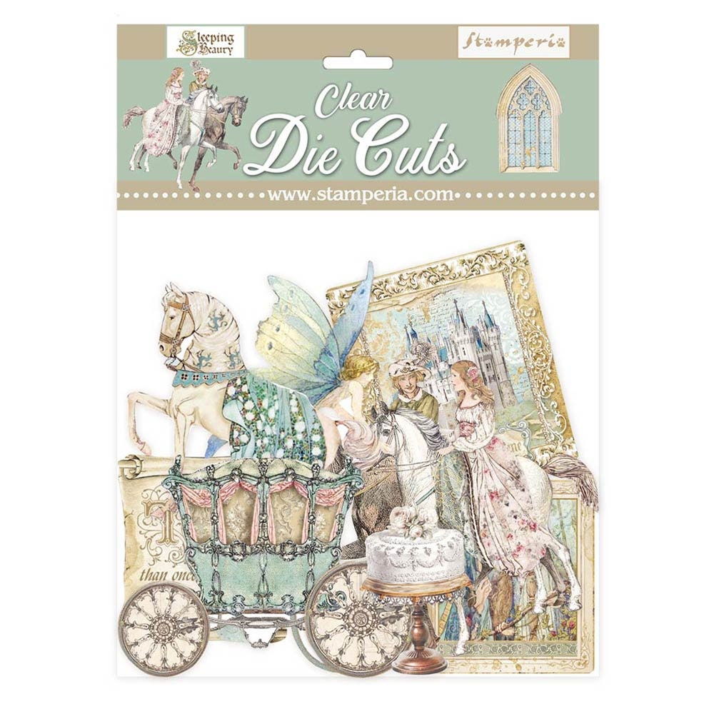 Sleeping Beauty Acetate Pieces - Assorted Clear Piece Collection Fairytale 23-789